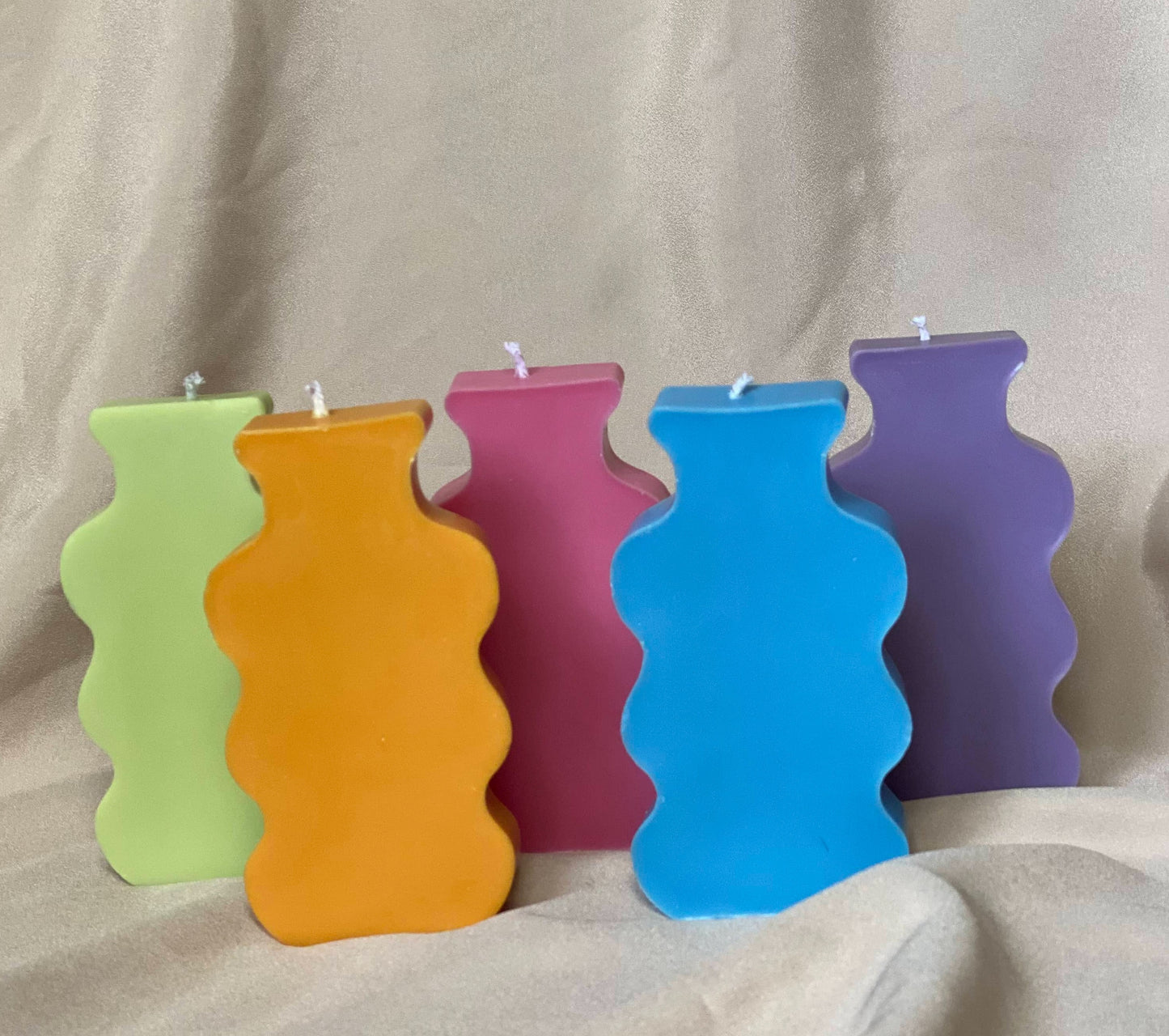 Wavy Bottle Candle