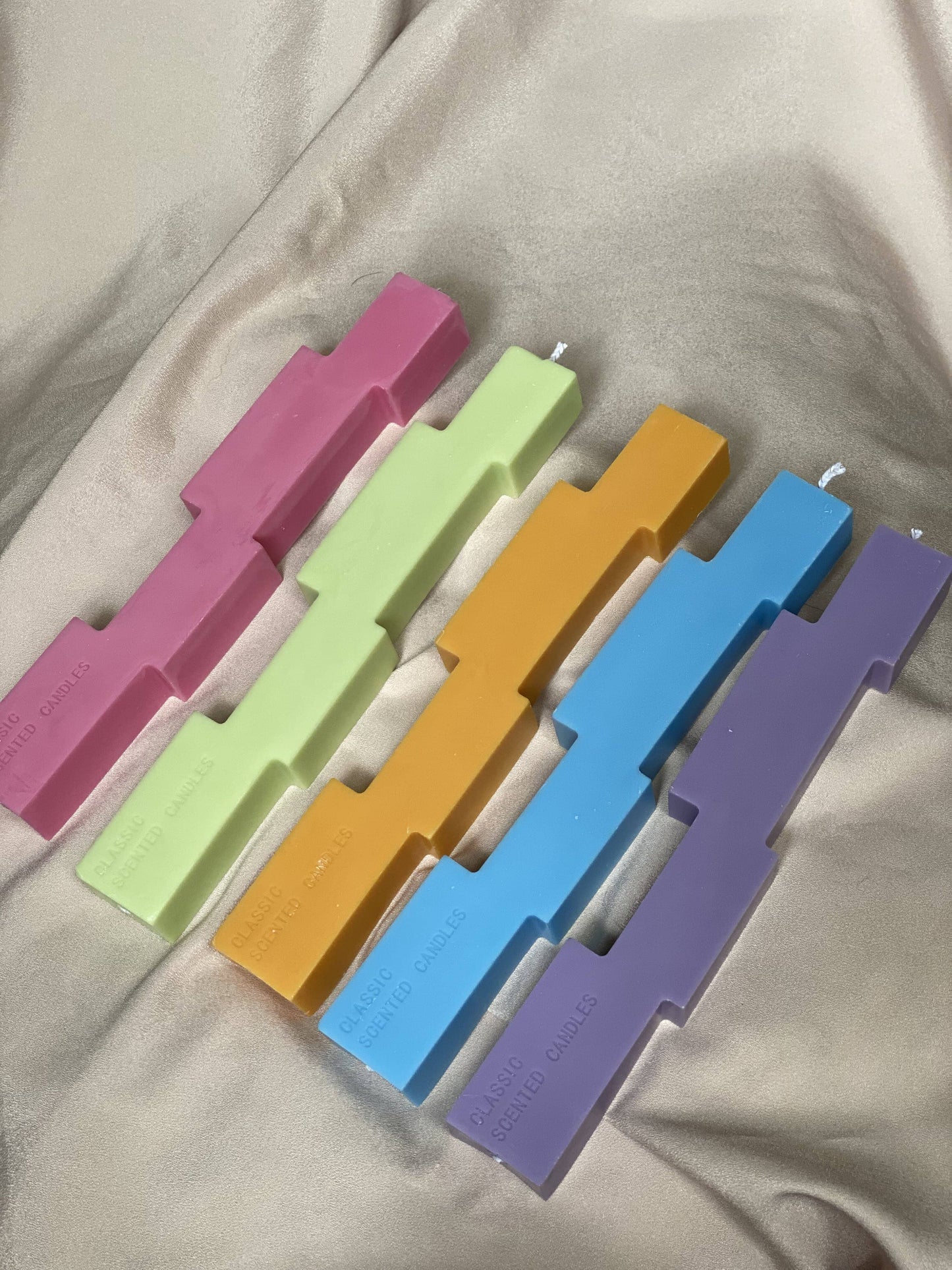 Geometric Taper Candle