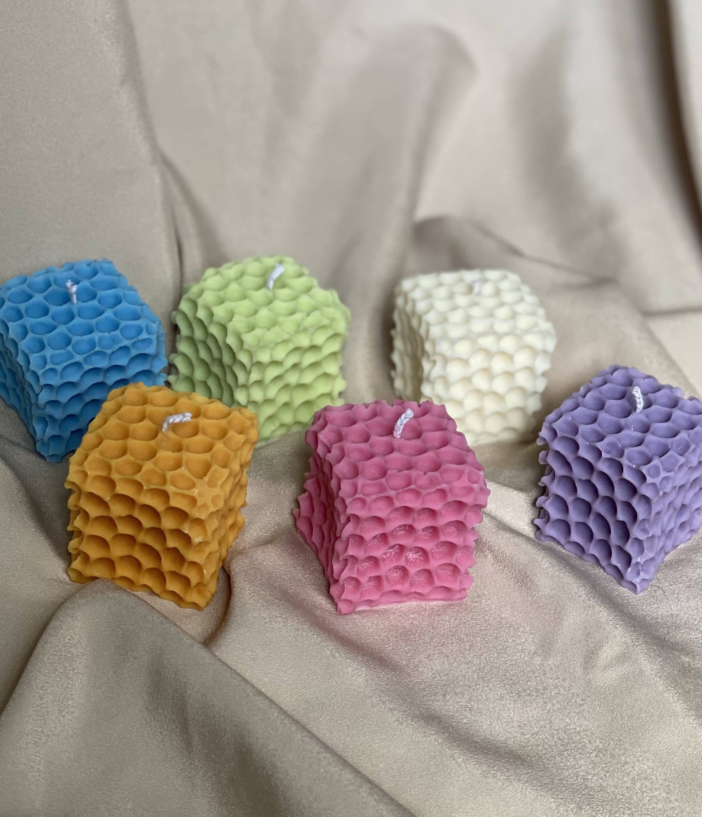 Honeycomb Cube Candle